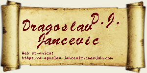 Dragoslav Jančević vizit kartica